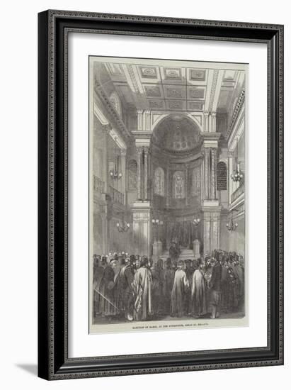 Election of Rabbi, at the Synagogue, Great St Helen's-null-Framed Giclee Print