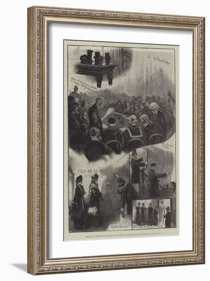 Election of Representative Peers for Scotland, at Holyrood Palace, Edinburgh-William Bazett Murray-Framed Giclee Print