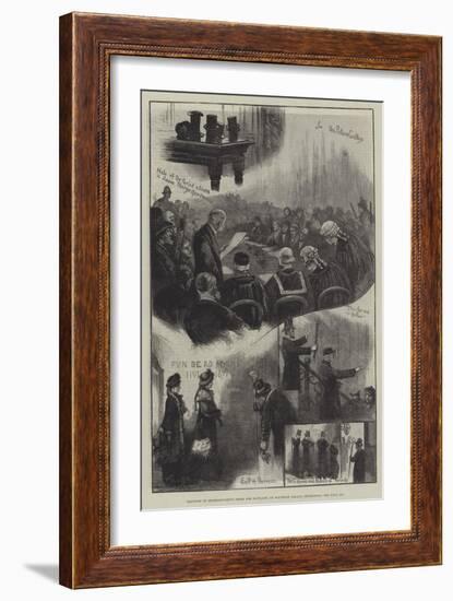 Election of Representative Peers for Scotland, at Holyrood Palace, Edinburgh-William Bazett Murray-Framed Giclee Print