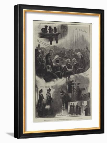 Election of Representative Peers for Scotland, at Holyrood Palace, Edinburgh-William Bazett Murray-Framed Giclee Print