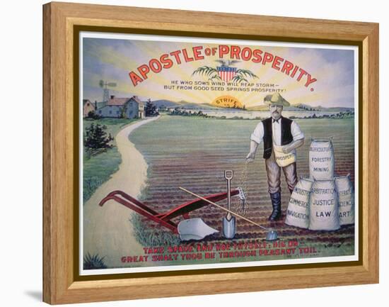 Election Poster Depicting Theodore Roosevelt as the 'Apostle of Prosperity', 1903-American School-Framed Premier Image Canvas