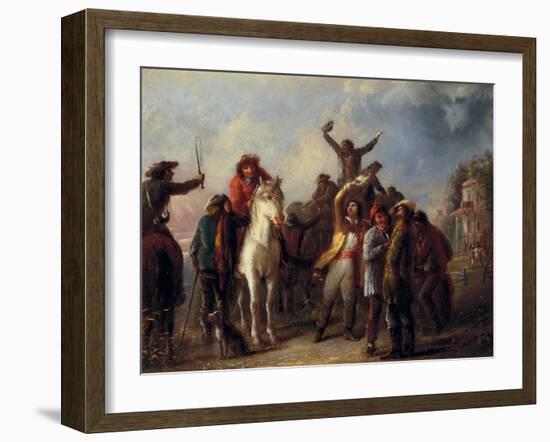 Election Scene, Catonsville, Baltimore County, c.1860-Alfred Jacob Miller-Framed Giclee Print