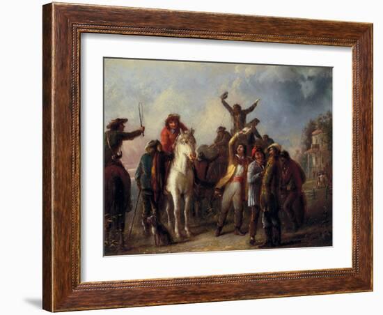 Election Scene, Catonsville, Baltimore County, c.1860-Alfred Jacob Miller-Framed Giclee Print