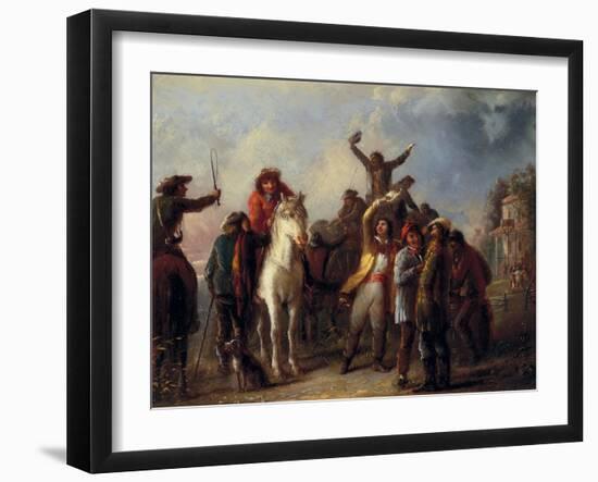 Election Scene, Catonsville, Baltimore County, c.1860-Alfred Jacob Miller-Framed Giclee Print