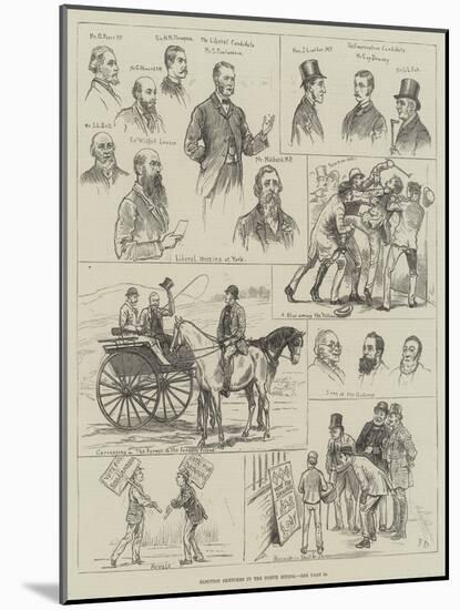 Election Sketches in the North Riding-Frank Dadd-Mounted Giclee Print