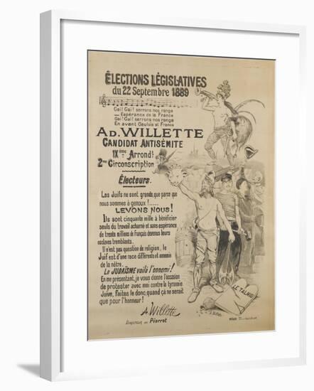 Elections législatives-Adolphe Leon Willette-Framed Giclee Print