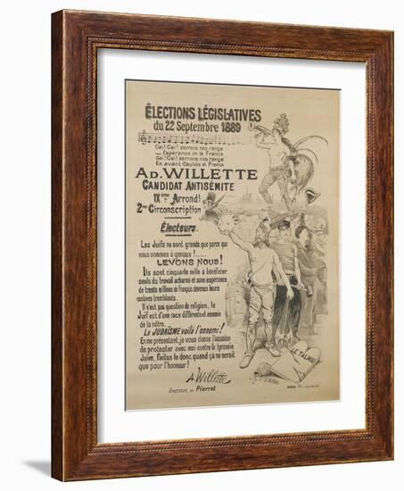 Elections législatives-Adolphe Leon Willette-Framed Giclee Print