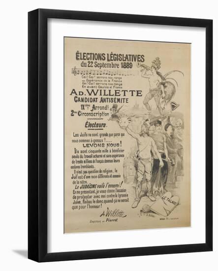 Elections législatives-Adolphe Leon Willette-Framed Giclee Print