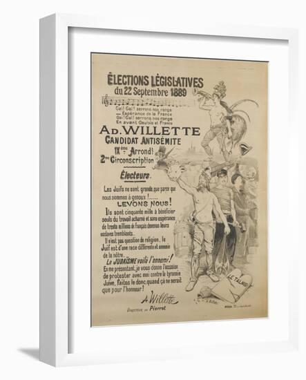 Elections législatives-Adolphe Leon Willette-Framed Giclee Print