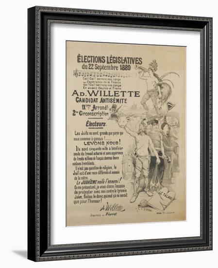 Elections législatives-Adolphe Leon Willette-Framed Giclee Print