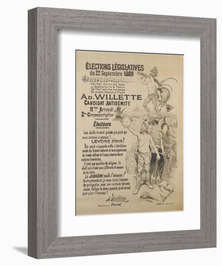 Elections législatives-Adolphe Leon Willette-Framed Giclee Print