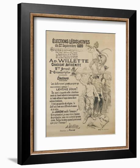 Elections législatives-Adolphe Leon Willette-Framed Giclee Print