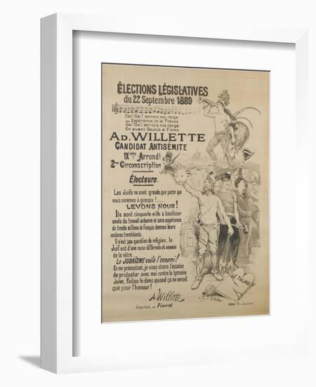 Elections législatives-Adolphe Leon Willette-Framed Giclee Print