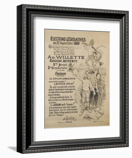 Elections législatives-Adolphe Leon Willette-Framed Giclee Print