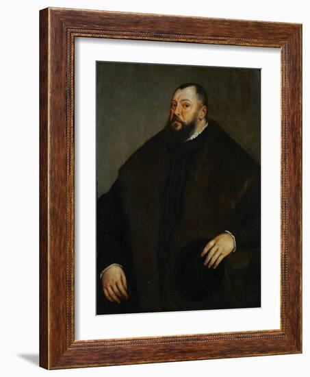 Elector Johann Friedrich of Saxony (1503-1554), 1550-1551-Titian (Tiziano Vecelli)-Framed Giclee Print