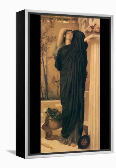 Electra at the Tomb of Agamemnon-Frederick Leighton-Framed Stretched Canvas