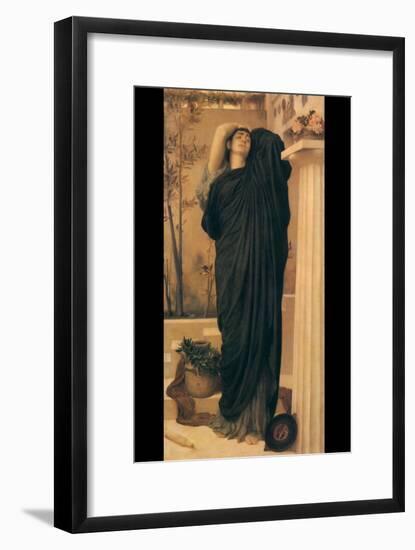 Electra at the Tomb of Agamemnon-Frederick Leighton-Framed Art Print