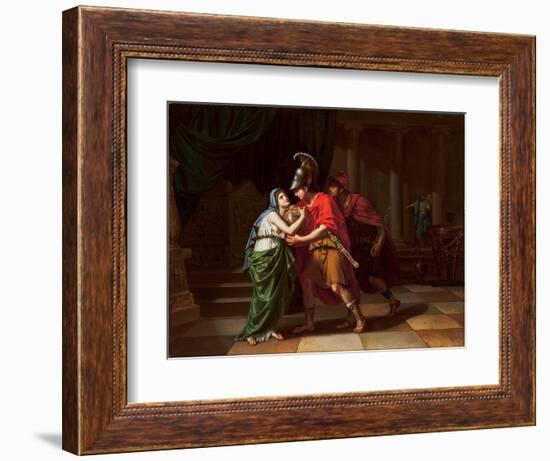 Electra Receiving the Ashes of Her Brother, Orestes, 1826-27 (Oil on Canvas)-Jean Baptiste Joseph Wicar-Framed Giclee Print