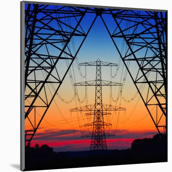 Electric Coloured Sky-null-Mounted Art Print