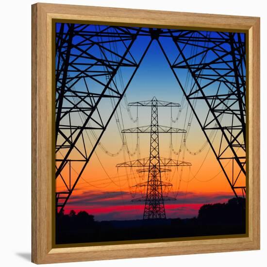 Electric Coloured Sky-Riekus Reinders-Framed Premier Image Canvas