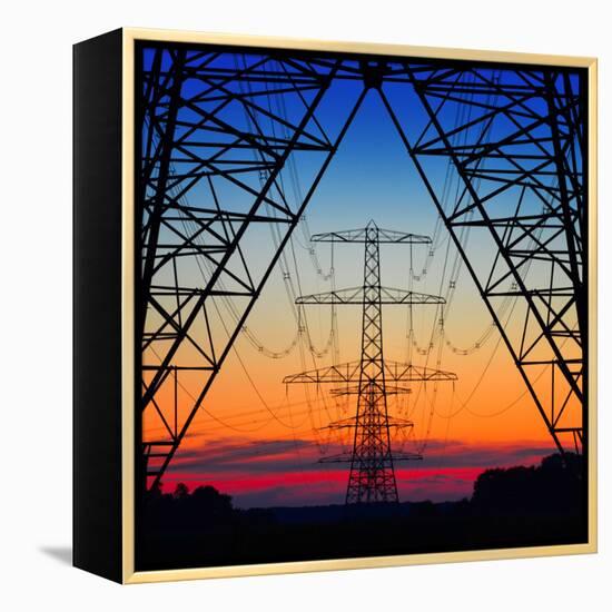 Electric Coloured Sky-Riekus Reinders-Framed Premier Image Canvas