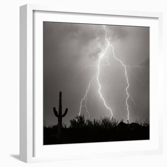 Electric Desert III BW-Douglas Taylor-Framed Photographic Print