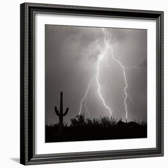 Electric Desert III BW-Douglas Taylor-Framed Photographic Print