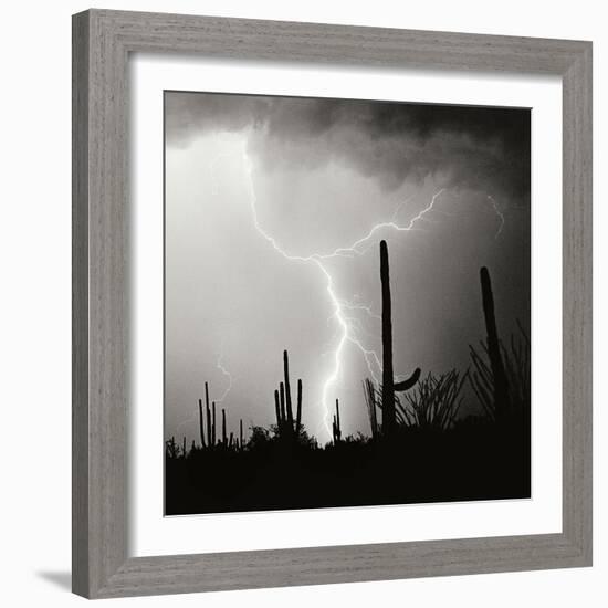 Electric Desert IV BW-Douglas Taylor-Framed Photographic Print