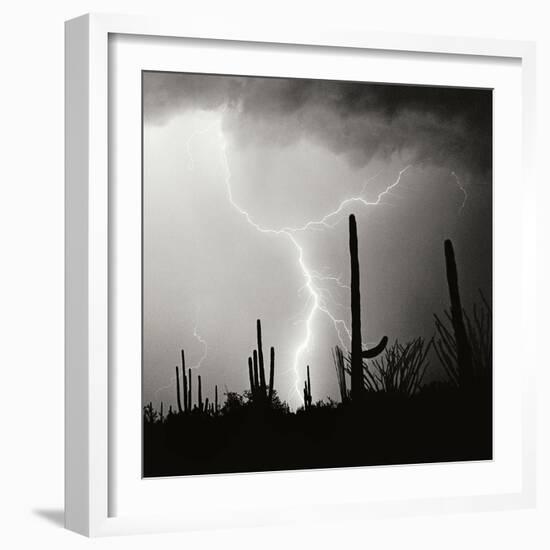 Electric Desert IV BW-Douglas Taylor-Framed Photographic Print