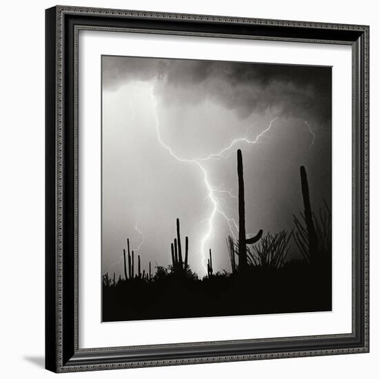 Electric Desert IV BW-Douglas Taylor-Framed Photographic Print