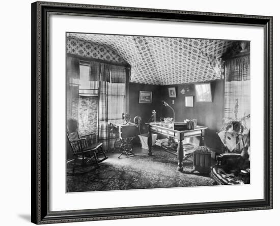 Electric Devices in a Sitting Room-null-Framed Photographic Print