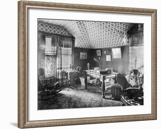 Electric Devices in a Sitting Room-null-Framed Photographic Print