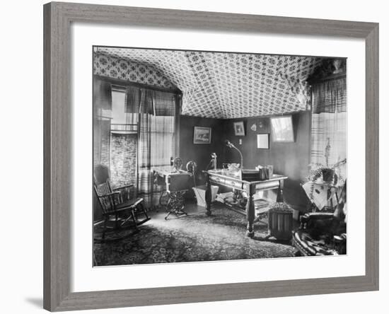 Electric Devices in a Sitting Room-null-Framed Photographic Print