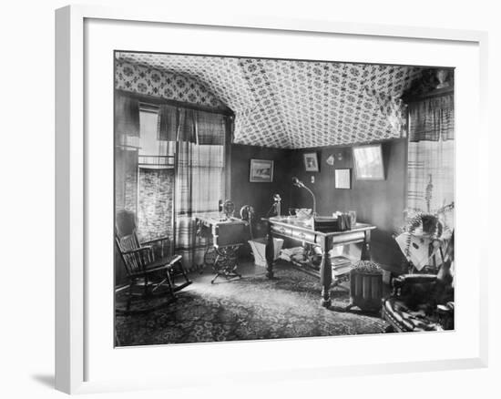 Electric Devices in a Sitting Room-null-Framed Photographic Print