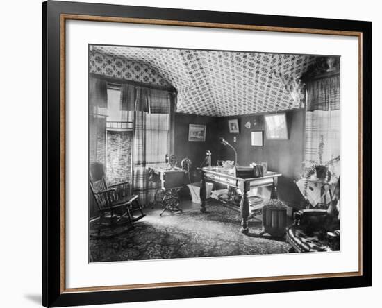 Electric Devices in a Sitting Room-null-Framed Photographic Print