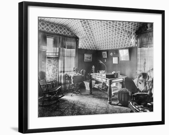 Electric Devices in a Sitting Room-null-Framed Photographic Print