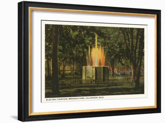 Electric Fountain, Kalamazoo, Michigan-null-Framed Art Print