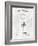 Electric Lamp-Patent-Framed Art Print