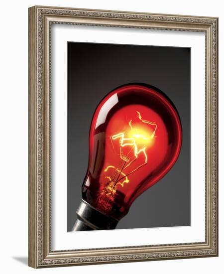 Electric Lightbulb-Tek Image-Framed Photographic Print