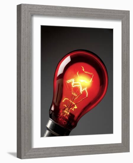 Electric Lightbulb-Tek Image-Framed Photographic Print