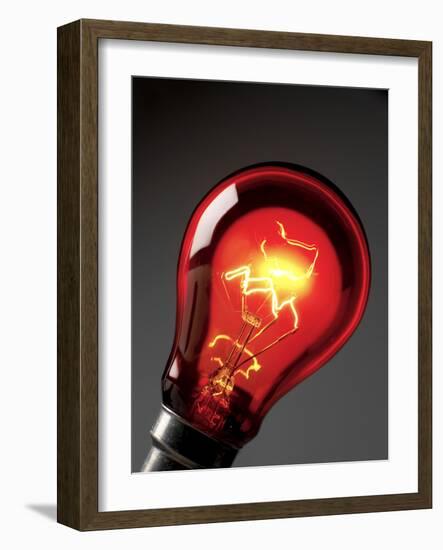 Electric Lightbulb-Tek Image-Framed Photographic Print