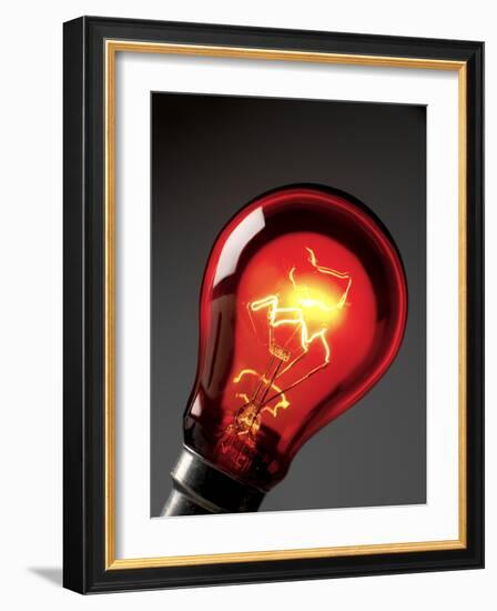 Electric Lightbulb-Tek Image-Framed Photographic Print