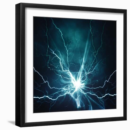 Electric Lighting Effect-dtolokonov-Framed Art Print