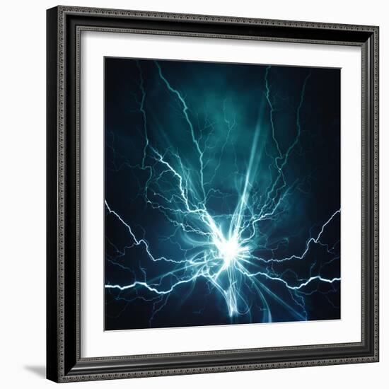 Electric Lighting Effect-dtolokonov-Framed Art Print