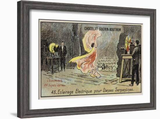 Electric Lighting for the Serpentine Dance-null-Framed Premium Giclee Print