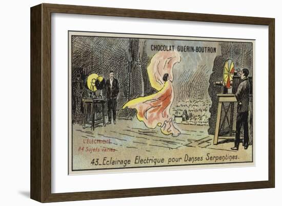 Electric Lighting for the Serpentine Dance-null-Framed Giclee Print