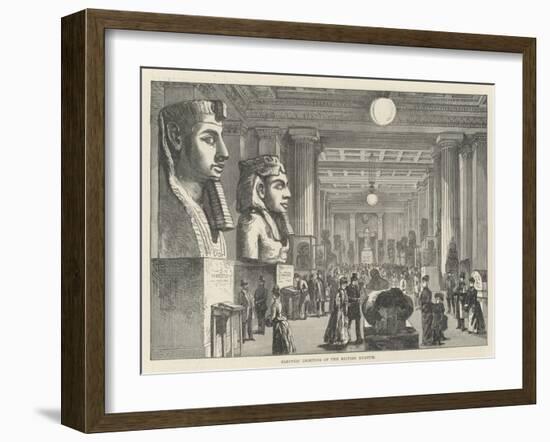 Electric Lighting of the British Museum-Frank Watkins-Framed Giclee Print