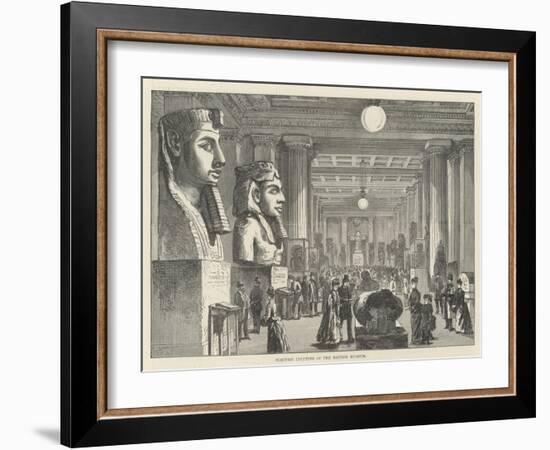 Electric Lighting of the British Museum-Frank Watkins-Framed Giclee Print