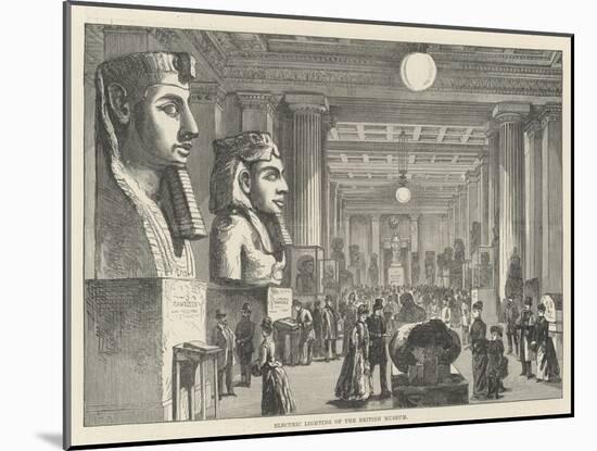 Electric Lighting of the British Museum-Frank Watkins-Mounted Giclee Print