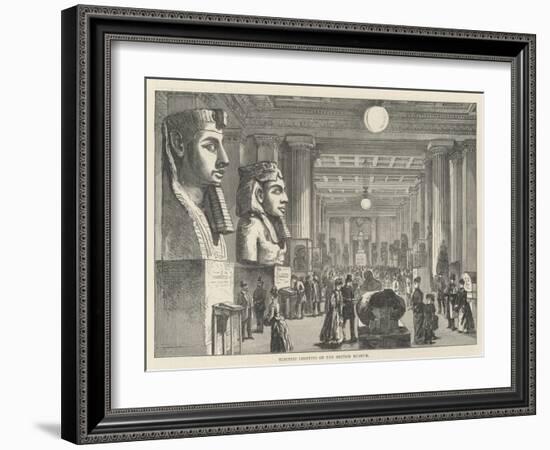 Electric Lighting of the British Museum-Frank Watkins-Framed Giclee Print